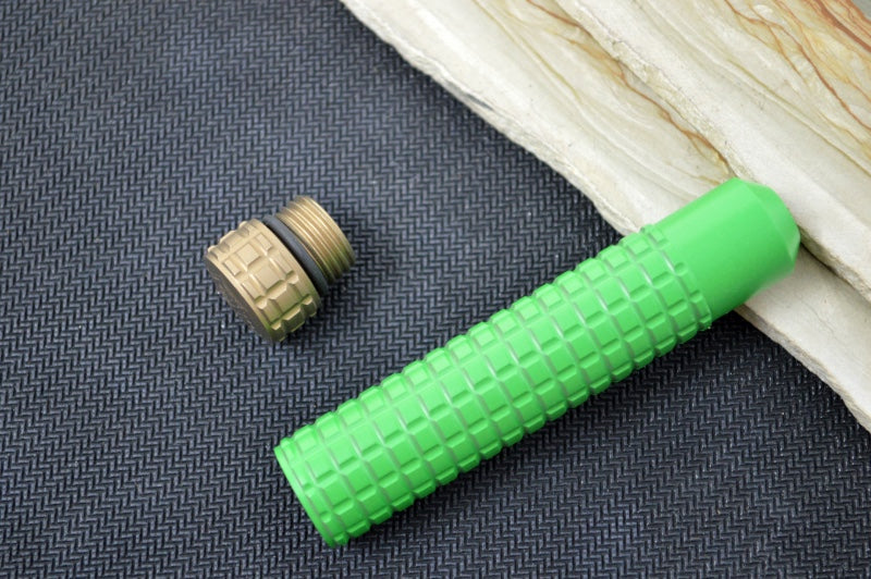 Heretic Knives Tool Kit - Green Stainless Handle / Engraved Bronzed Cap (Torx and Hex Bits) - Northwest Knives