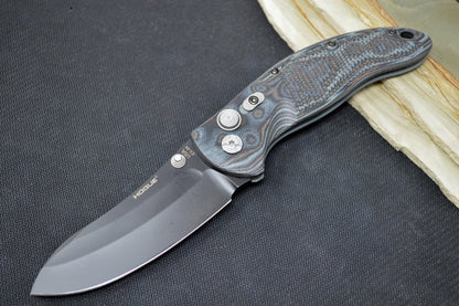 Hogue Knives EX 04 - Black/Gray G-Mascus Handle / 154CM Steel / Black Upswept Blade 34479