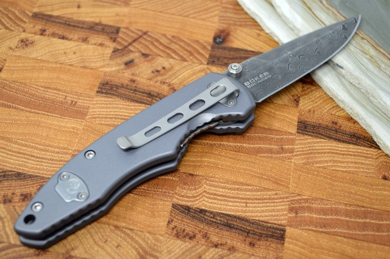 Boker Leopard Damascus I Folding Knife - 110084DAM