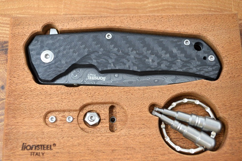 Lionsteel TRE Three Rapid Exchange Titanium Flipper - TRE-DRFC - Northwest Knives