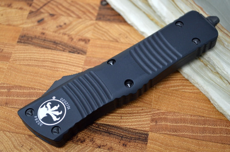 Microtech Combat Troodon OTF Tactical - Black Blade / Tanto Style / Black Handle - 144-2T