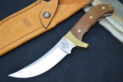 Buck Kalinga Hunting Knife 2021 Limited Edition | Brown Burlap Micarta Handle | Northwest Knives