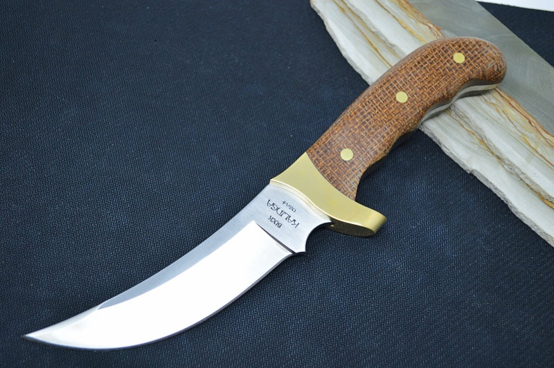Kalinga Hunting Knife 2021 Limited Edition With Brown Burlap Micarta Handle 
