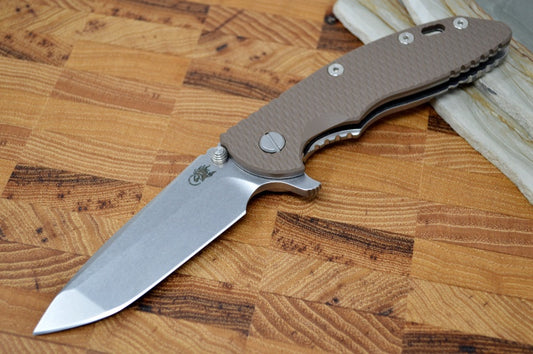 Rick Hinderer Knives XM-18 - 3.5" Spanto Blade / Stonewash Finish / FDE G-10 Handle