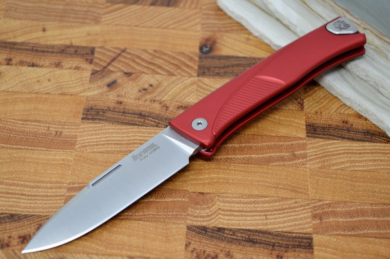 Lionsteel Thrill Slip Joint - Red Aluminum Handle / M390 Steel - TLARS - Northwest Knives