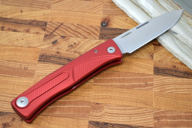Lionsteel Thrill Slip Joint - Red Aluminum Handle / M390 Steel - TLARS