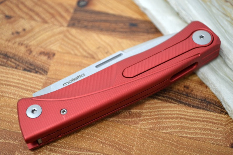 Lionsteel Thrill Slip Joint - Red Aluminum Handle / M390 Steel - TLARS - Northwest Knives