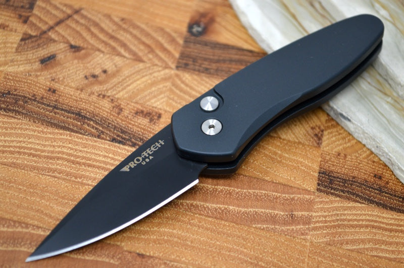 Pro Tech Sprint Auto - Black Handle - Black S35VN Blade