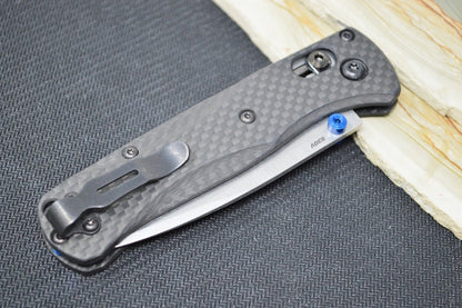 Benchmade 535 Bugout w/ Black Carbon Fiber Rogue Bladeworks Scales