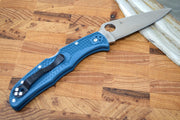 Spyderco Endura - Blue Handle / Satin Blade / K390- C10FPK390 - Northwest Knives