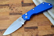 Pro Tech Strider SnG - Blue Aluminum Handle / Stonewash Blade 2401-BLUE - Northwest Knives