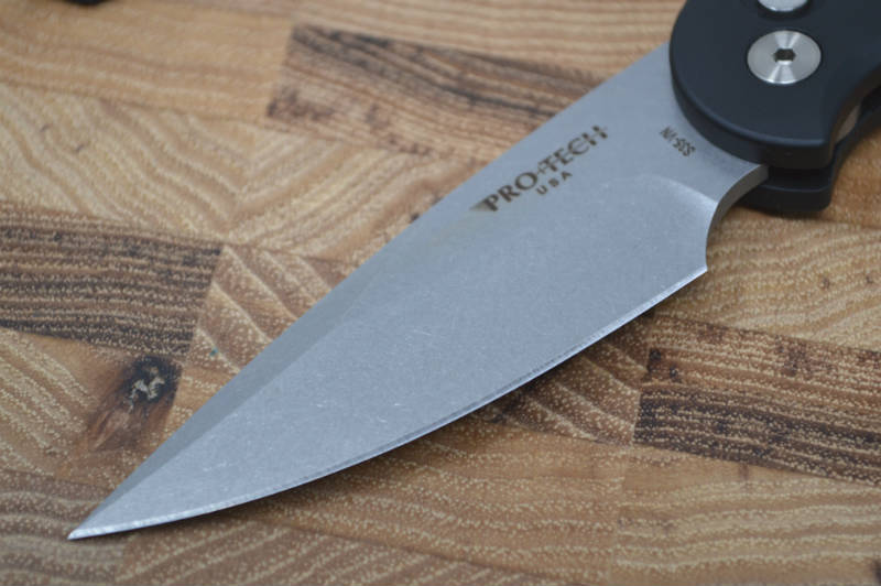 Pro Tech Tactical Response 5 Auto - Stonewash Blade / Black Handle