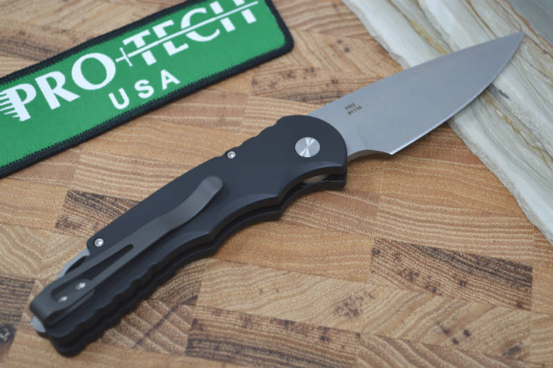 Pro Tech Tactical Response 5 Auto - Stonewash Blade / Black Handle
