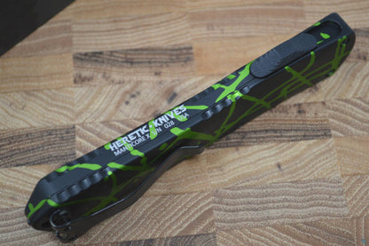 Heretic Knives Manticore X OTF - Green Splash / Black DLC Blade