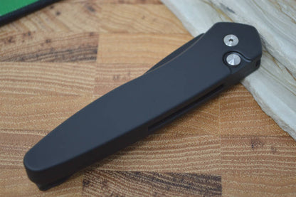 Pro Tech Half Breed Auto - Black Handle - S35VN Black Blade