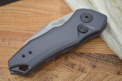 Black Smooth Aluminum Handle | Automatic Kershaw Knife | Northwest Knives