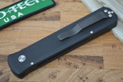 Pro Tech Godfather Auto - Black Aluminum Handle / Satin Blade - Northwest Knives