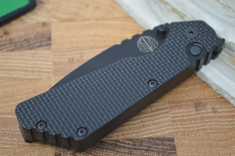 Pro Tech Strider PT Auto - Black Handle w/ Super Grip Knurl - Northwest Knives