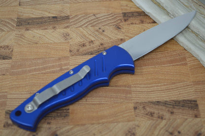 Piranha Knives "Pocket" - 154CM Blade / Blue Aluminum Handle