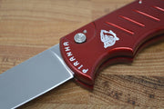 Piranha Knives "Pocket" - 154CM Blade / Red Aluminum Handle - Northwest Knives