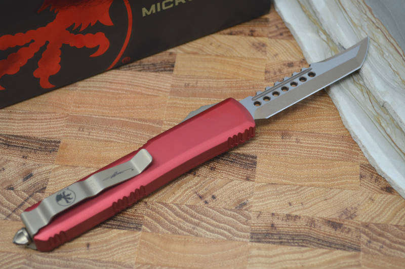 Microtech Ultratech OTF - Bronzed Hellhound Blade / Red Handle 119-13RD - Northwest Knives