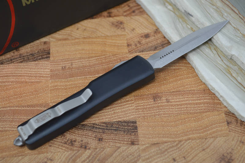 Microtech UTX-70 OTF - Black Handle / Stonewash Blade 147-10 - Northwest Knives