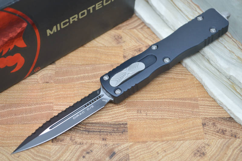 Microtech Dirac OTF - Full Serrated Double Edge / Black Blade 225-3