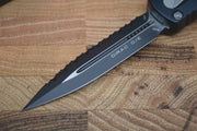 Microtech Dirac OTF - Full Serrated Double Edge / Black Blade 225-3 - Northwest Knives