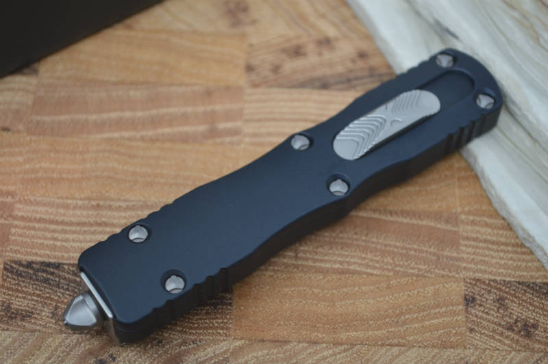 Microtech Dirac OTF - Full Serrated Double Edge / Black Blade 225-3 - Northwest Knives