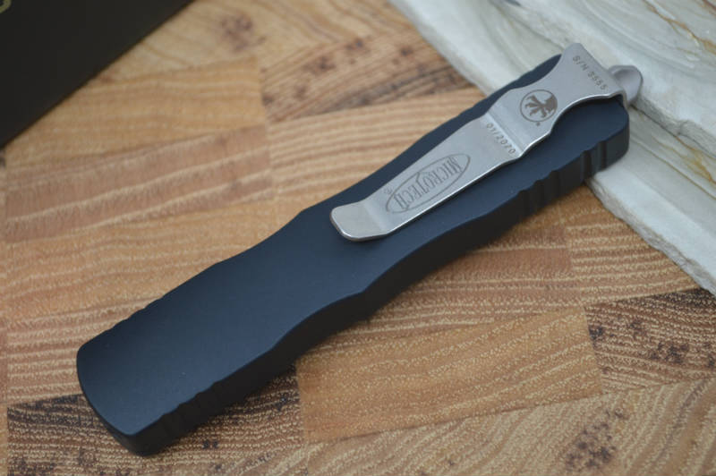 Microtech Dirac OTF - Full Serrated Double Edge / Black Blade 225-3 - Northwest Knives