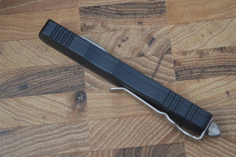 Microtech Dirac OTF - Full Serrated Double Edge / Black Blade 225-3