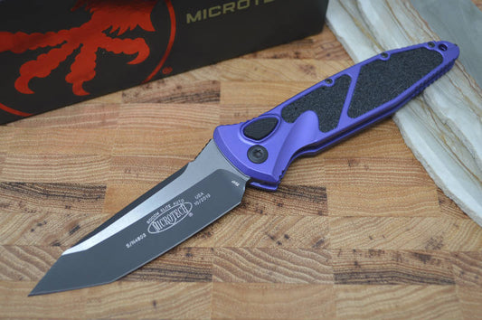 Microtech SOCOM Elite Auto - Tanto Black Blade / Purple Handle 161A-1PU - Northwest Knives