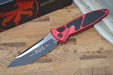 Microtech SOCOM Elite Auto - Tanto Black Blade / Red Handle 161A-1RD - Northwest Knives