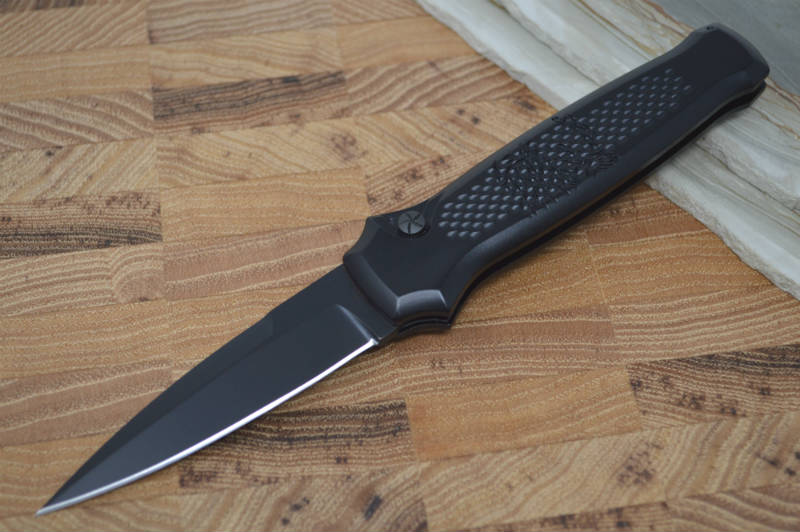 Piranha Knives "Prowler" - 154CM Black Blade / Black Aluminum Handle - Northwest Knives