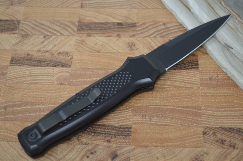 Piranha Knives "Prowler" - 154CM Black Blade / Black Aluminum Handle