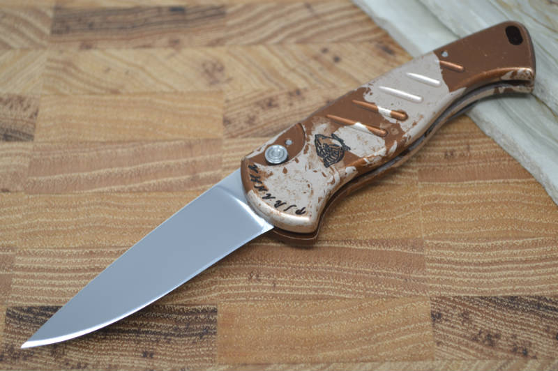 Piranha Knives "Fingerling" - 154CM Blade / Camo Aluminum Handle - Northwest Knives