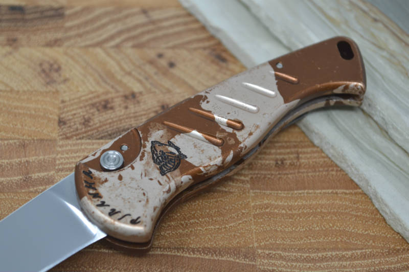 Piranha Knives "Fingerling" - 154CM Blade / Camo Aluminum Handle - Northwest Knives