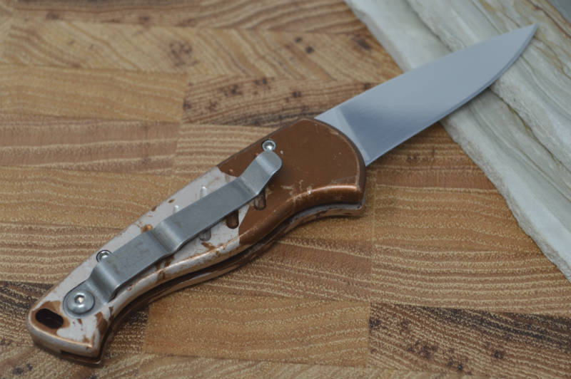 Piranha Knives "Fingerling" - 154CM Blade / Camo Aluminum Handle