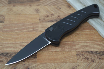 Piranha Knives "Fingerling" - 154CM Black Blade / Black Aluminum Handle