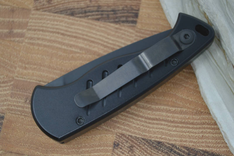 Piranha Knives "Fingerling" - 154CM Black Blade / Black Aluminum Handle - Northwest Knives