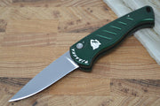 Piranha Knives "Fingerling" - 154CM Blade / Green Aluminum Handle - Northwest Knives