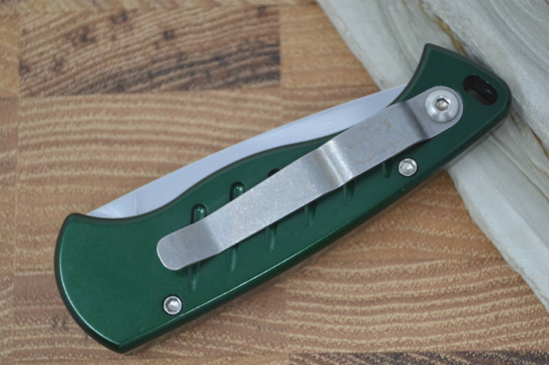 Piranha Knives "Fingerling" - 154CM Blade / Green Aluminum Handle