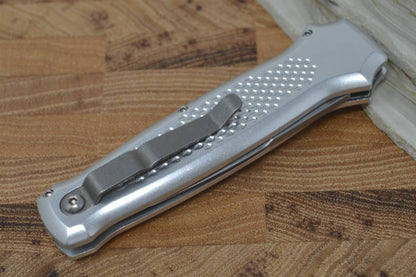 Piranha Knives "Prowler" - 154CM Blade / Silver Aluminum Handle