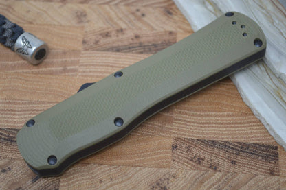 Benchmade Knife With Green & Black Double-Edged Blade | Northwest Knives