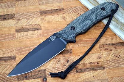 The Attleboro Knife - Black Blade w/ Black Boltaron Sheath