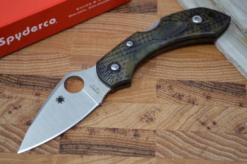 Spyderco Dragonfly 2 - Zome Green FRN / Satin VG10 Blade C28ZFPGR2 - Northwest Knives