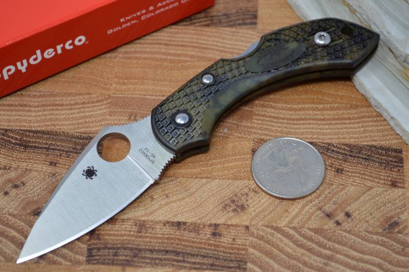 Spyderco Dragonfly 2 - Zome Green FRN / Satin VG10 Blade C28ZFPGR2 - Northwest Knives