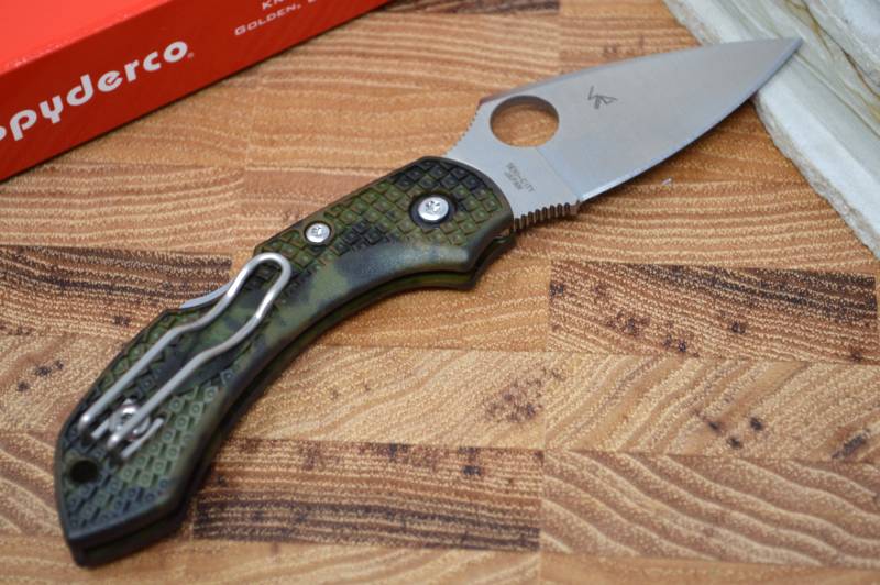 Spyderco Dragonfly 2 - Zome Green FRN / Satin VG10 Blade C28ZFPGR2 - Northwest Knives
