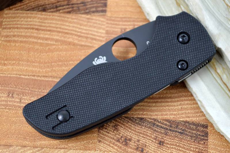 Spyderco Lil Native Compression Lock - Black G10 / Black CPM-S30V Blade