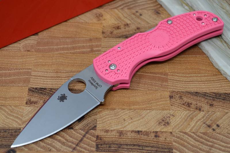 Spyderco Native 5 - Pink FRN Handle / CPM-S30V Blade - Northwest Knives